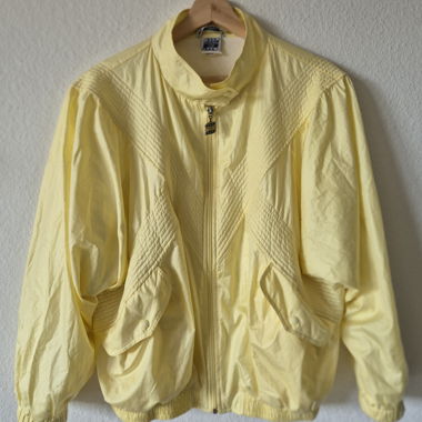 Veste shell vintage jaune clair