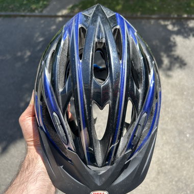 Casque vélo Bell bleu/noir