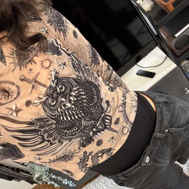 Top transparent bershka