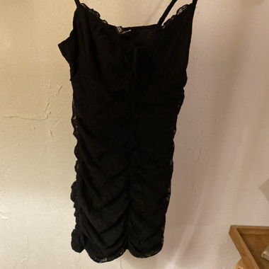Black H&M Divided Lace Dress S