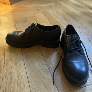 Black Lace-Up Shoes