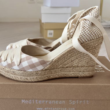 Sandali con zeppa Mint & Rose