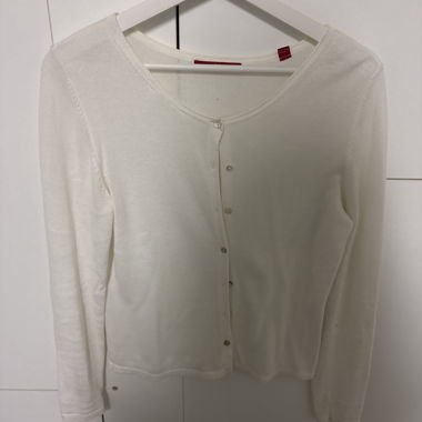 Cardigan in maglia bianco S. Oliver