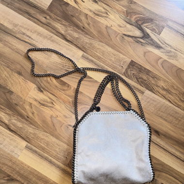 Stella McCartney Falabella silver chain tote