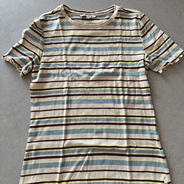 Gestreiftes Ribshirt XL
