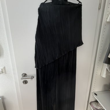 Completo nero "satin"