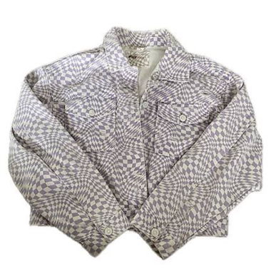 Veste en jean avec motif