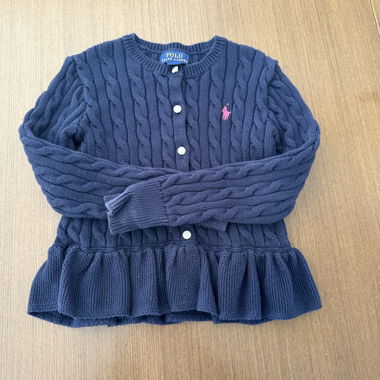 Polo Ralph Lauren Kinder-Strickcardigan blau S(7)