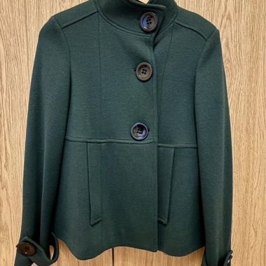 Cappotto corto verde scuro