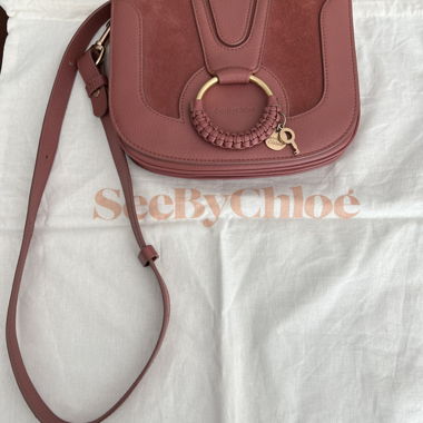 See By Chloé pink leather crossbody bag