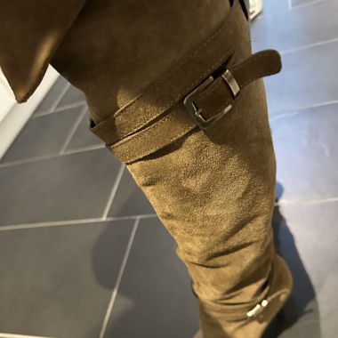 Hohe schöne Navyboot Stiefel - Leder