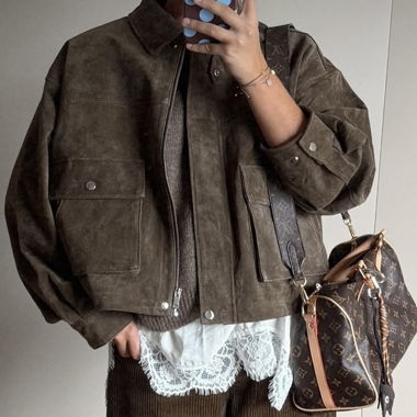 Giacca in pelle Zara
