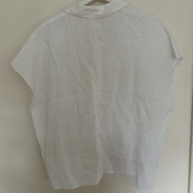 White Mango blouse, short sleeve, EU L