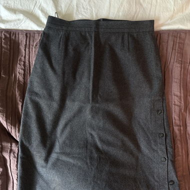 Grey Wool Skirt