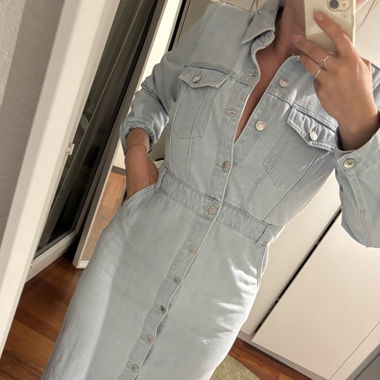 Robe longue jeans 