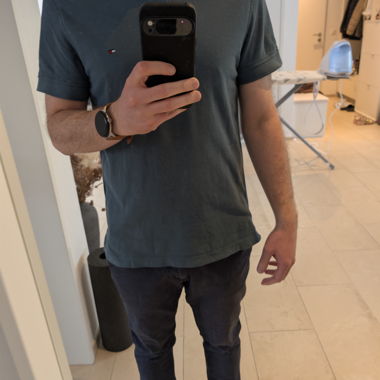 Polo Tommy Hilfiger bleu-vert