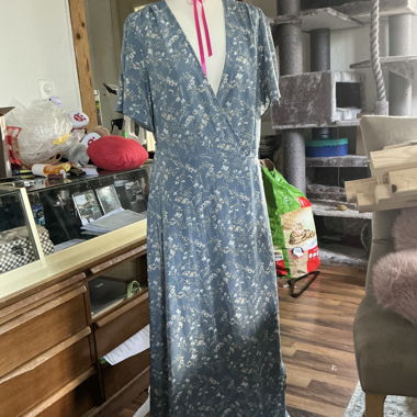 Robe longue Missguided bleue florale