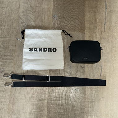Borsa a tracolla nera Sandro