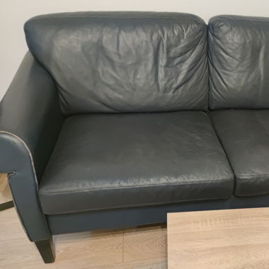 2-Sitzer und Sessel blau von ROLF BENZ