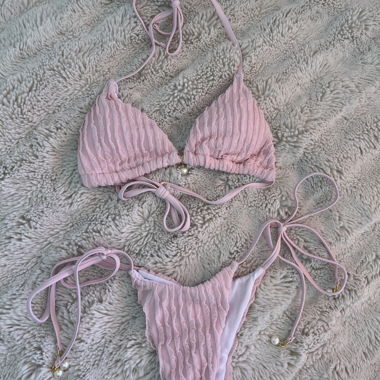 Pink Bikini with Ruching NEW