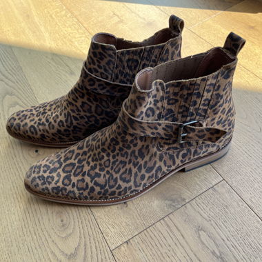 Leopard Chelsea Boots