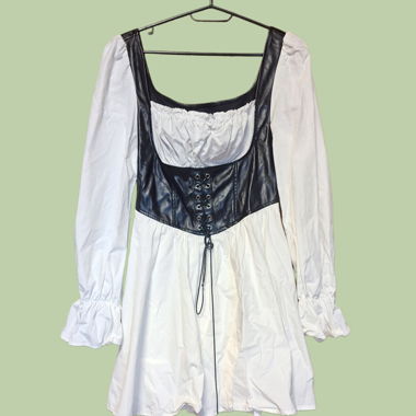 Schwarzes Weiss Kleid