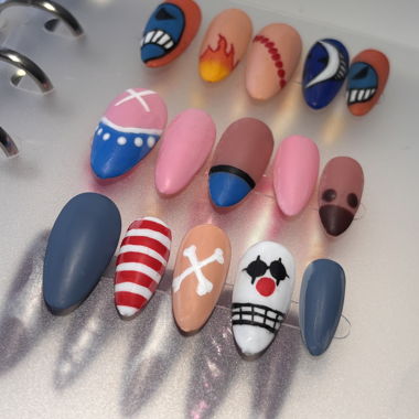 Handgemachtes One-Piece-Nagelset