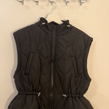 Gilet trapuntato nero