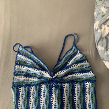 Top vague au crochet