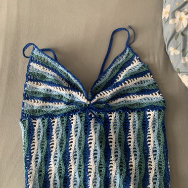Top vague au crochet