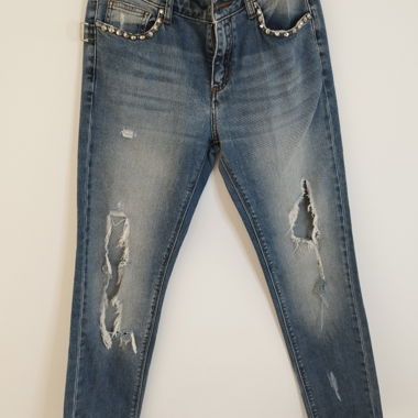 Jeans Zara & Voltaire destroy con borchie