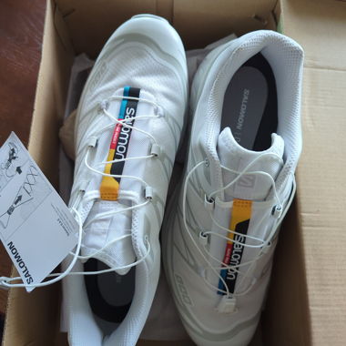 Salomon XT6 White / White / Lunar Rock 44 2/3
