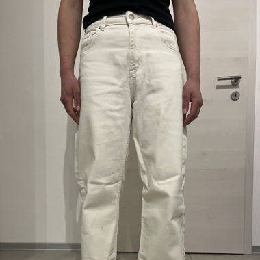 Pantalon blanc large