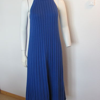 Blaues Strickkleid Gr.38  