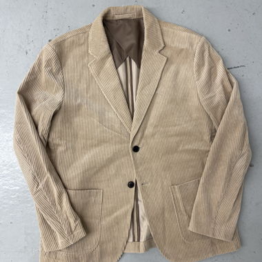 Blazer in velluto a coste beige Selected Homme