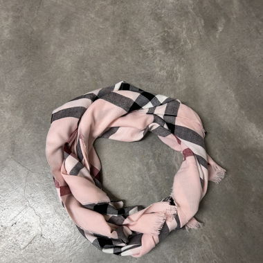Schal / Halstuch rosa gemustert