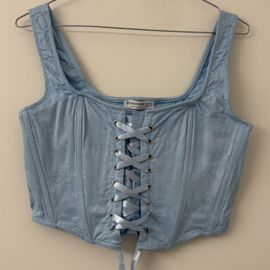 Corset Top, hellblau