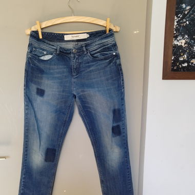 Jeans mit Patches, Hessnatur
