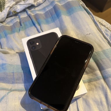 Iphone 11 black mit Handyhülle