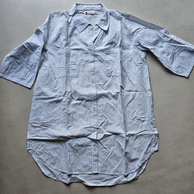 Blusa da donna a righe lunga