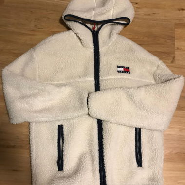Giacca con cappuccio in sherpa Tommy Jeans