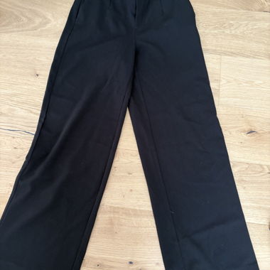 Black Fabric Trousers Size 36