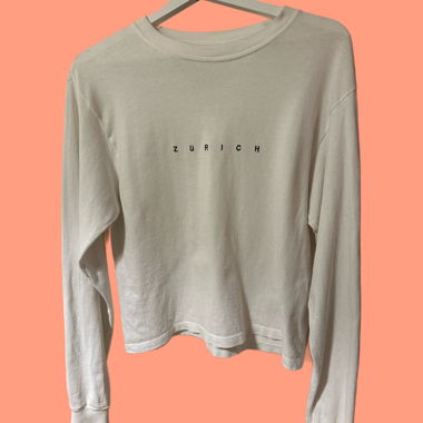 Brandy Melville Zurich Chemise à manches longues blanche minimal