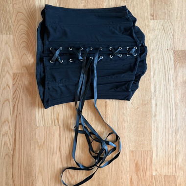 Top corsetto nero