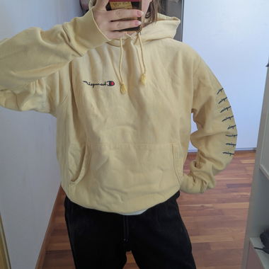 Baggy Champion Hoodie gelb