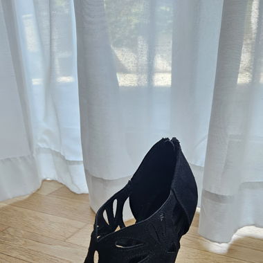 Schwarze Sandaletten