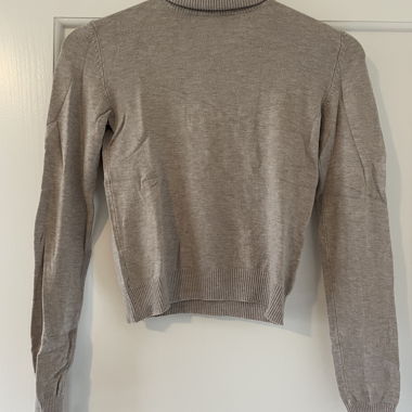 Bershka beige turtleneck jumper S