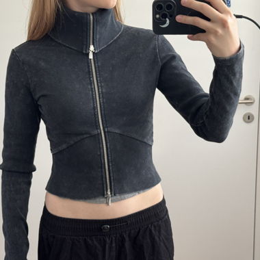 Even&Odd Zip-Top schwarz