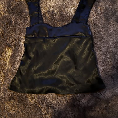 Black Satin Top