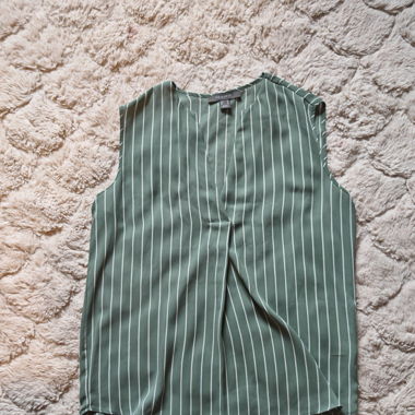 chemise verte rayée